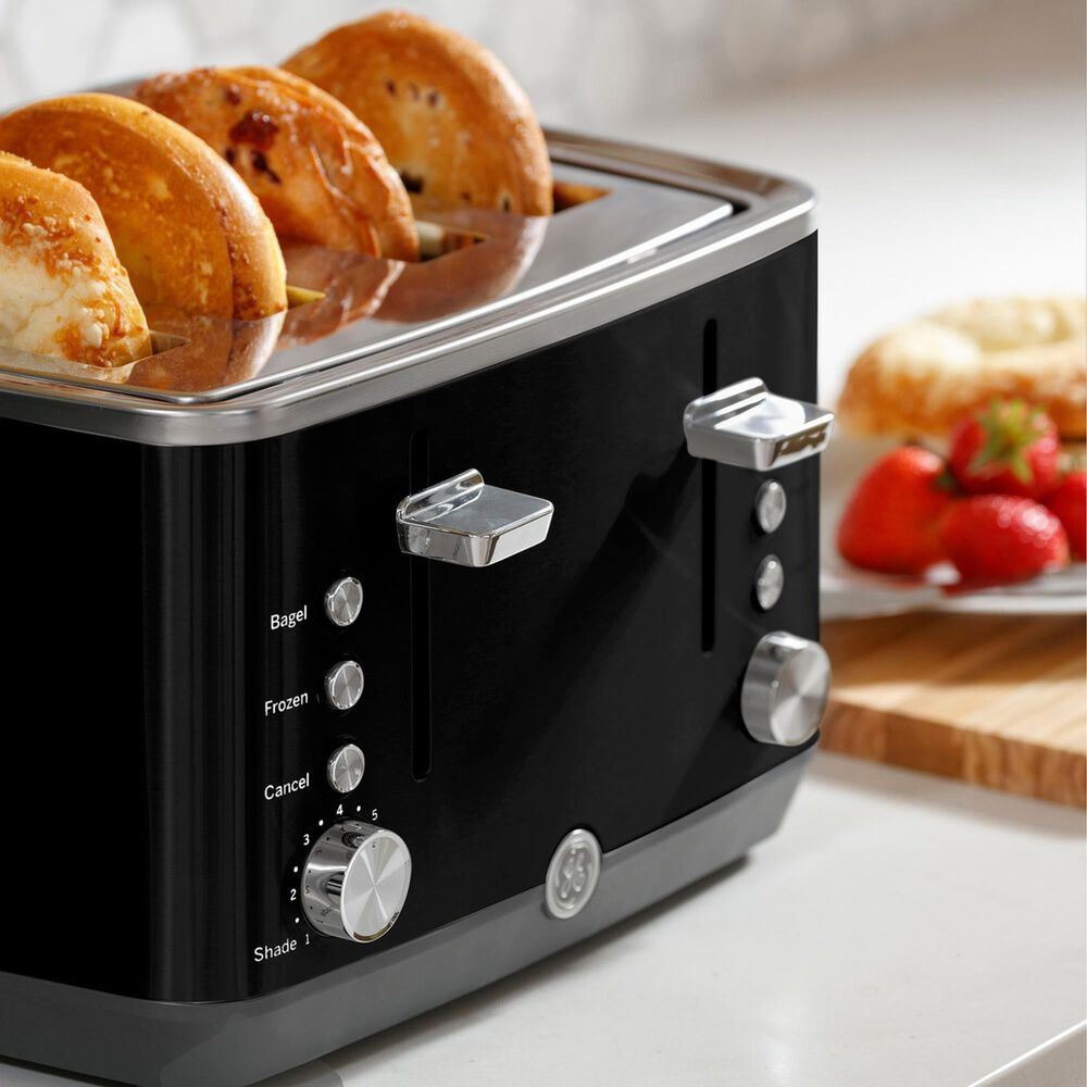 GE Appliances 4-Slice Toaster in Black, , large