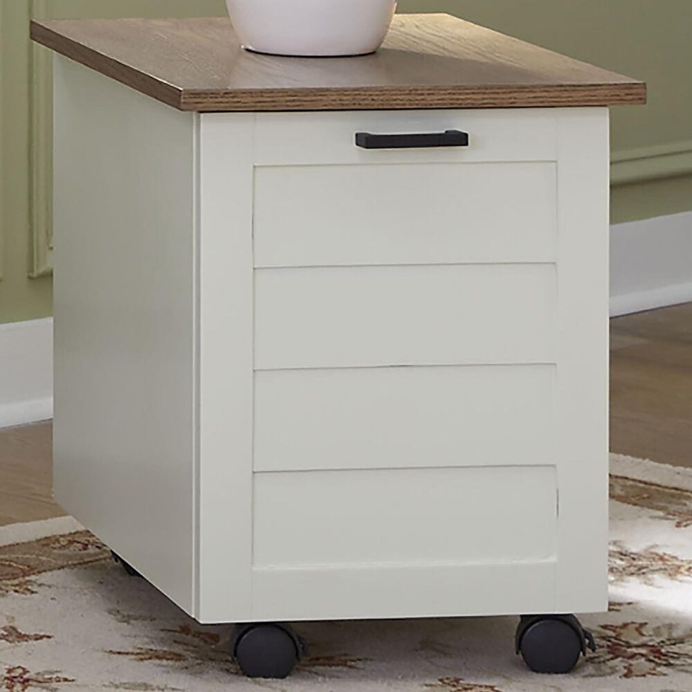 Homestyles Portsmouth Mobile File Cabinet in White, , large