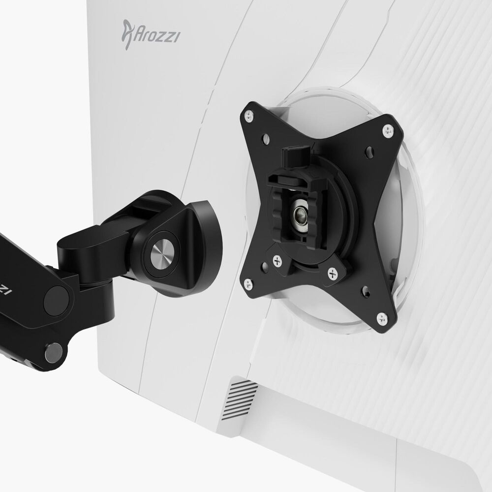 Arozzi Alzare Neo Single Gas Spring Monitor Arm in Black, , large