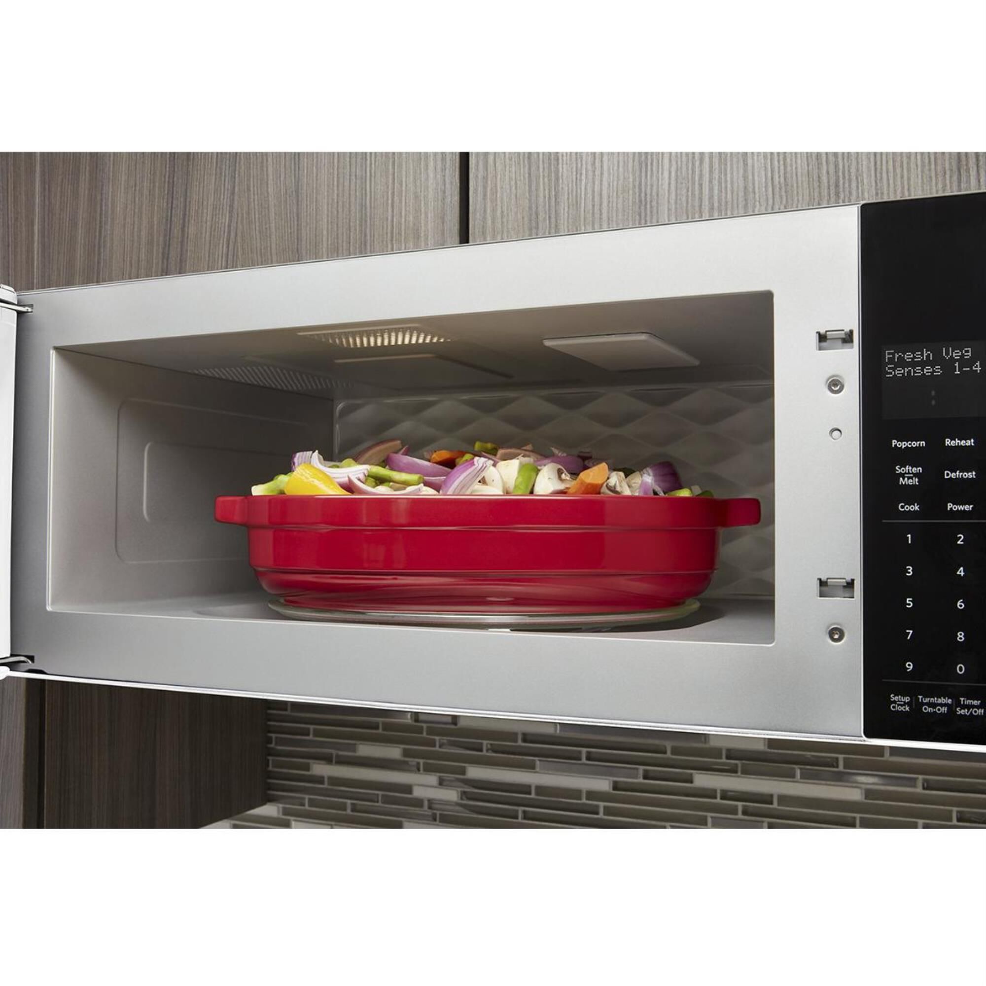 White low profile over the range microwave 2025