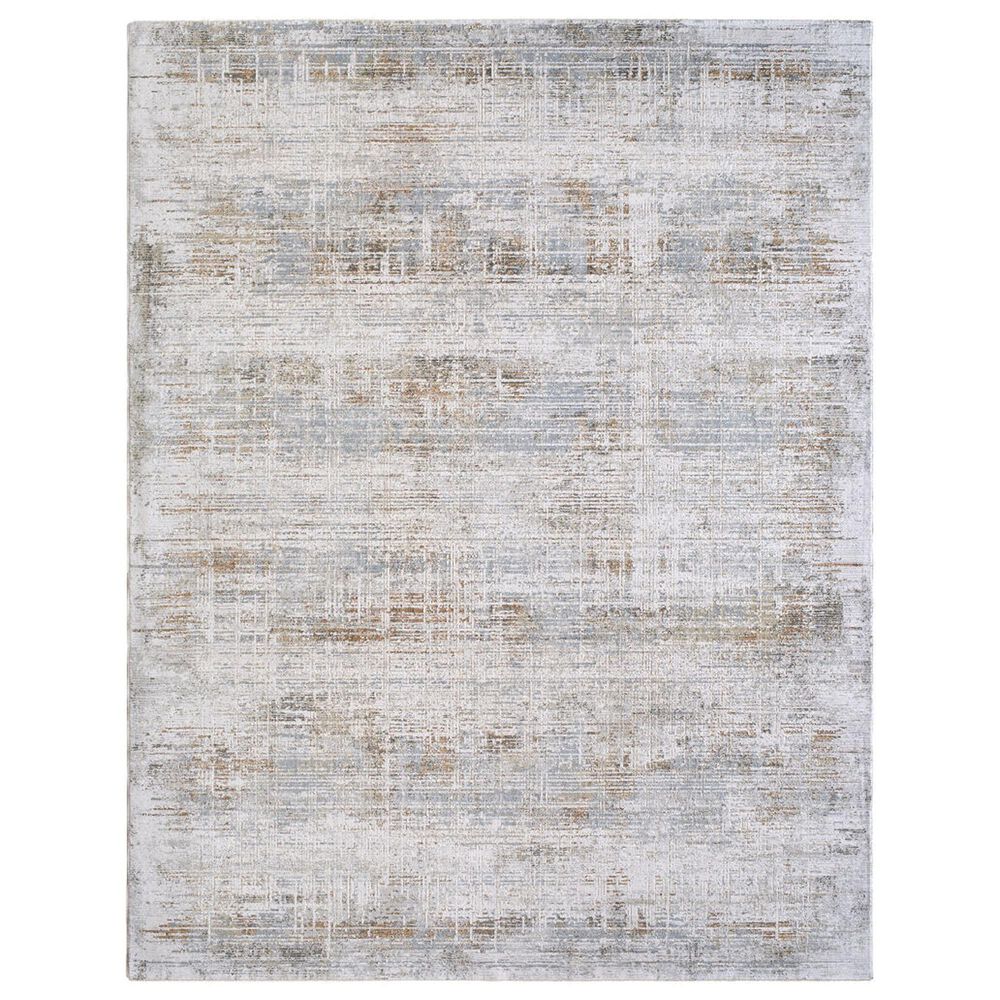 Surya Brunswick Cream, Light Gray, Medium Brown, Charcoal, Light Brown and Mustard 2"7" x 10" Runner, , large