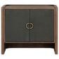 Four Hands Kiran Nightstand in Amber Oak and Dark Green, , large