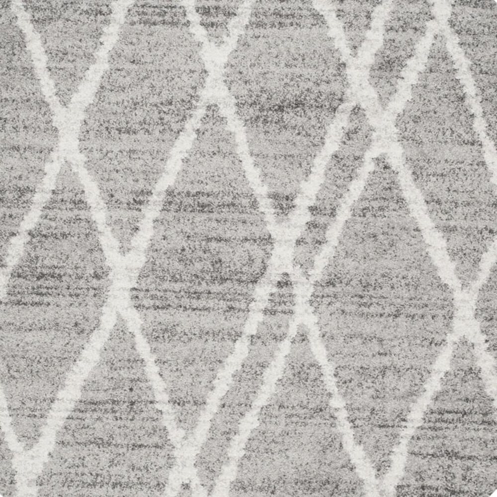 Safavieh Adirondack ADR128B 4&#39; Round Ivory and Silver Area Rug, , large