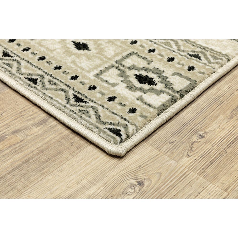 Oriental Weavers Georgia Southwest 643A0 3&#39;10&quot; x 5&#39;5&quot; Ivory and Gray Area Rug, , large