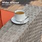 HOMLUX 10-Piece Outdoor Patio Wicker Sectional Furniture Set in Orange Red, , large