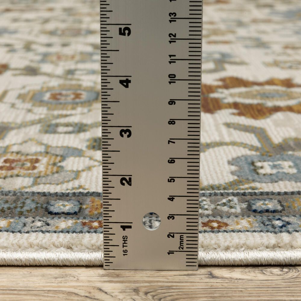 Oriental Weavers Keira Ivory and Multicolor 7&#39;10&quot; x 10&#39;10&quot; Area Rug, , large