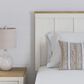 Ashley Linnocreek Twin Panel Bed in White and Warm Brown, , large