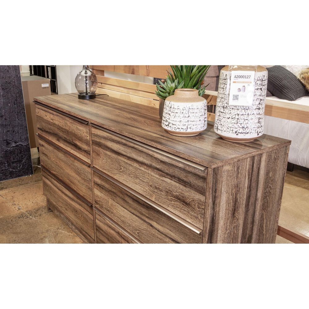Ashley Shallifer 6 Drawer Dresser in Brown, , large