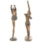 Maple and Jade 18" Dancer Sculpture in Distressed Matte Gold (Set of 2), , large