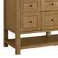 James Martin Vanities Breckenridge 60" Double Bathroom Vanity Cabinet in Light Natural Oak, , large