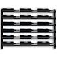 HOMLUX Modern 18-Bottle Metal Wall Mounted Wine Rack in Black, , large