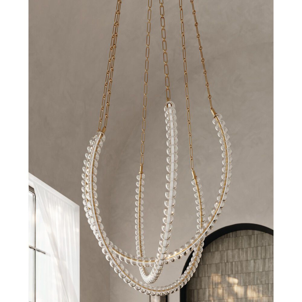 Troy Lighting Celeste 48" 3-Light Chandelier in Vintage Brass, , large