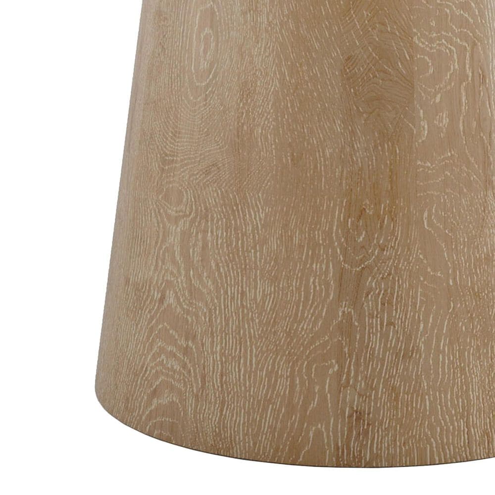 Furniture of America Halewood Round End Table in Oak, , large