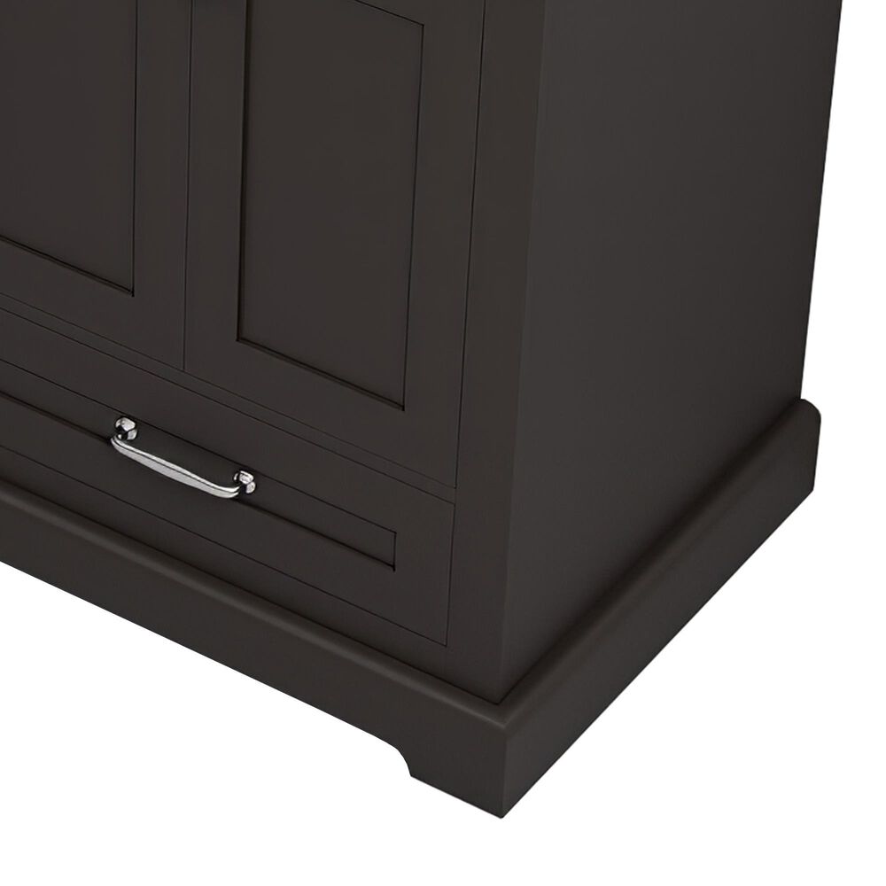 Lexora Home Dukes 60" Double Bathroom Vanity in Espresso with 2 cm White Quartz Top and Rectangular Sinks, , large