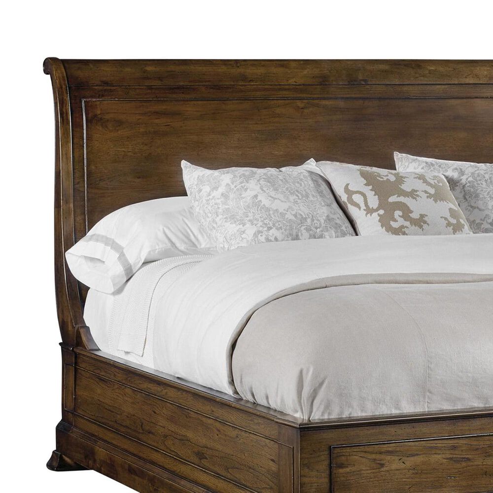 Hooker Furniture Archivist Queen Sleigh Bed in Soft Pecan, , large