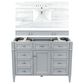 James Martin Vanities Brittany 48" Single Bathroom Vanity in Urban Gray with 3 cm Arctic Fall Solid Surface Top and Rectangle Sink, , large