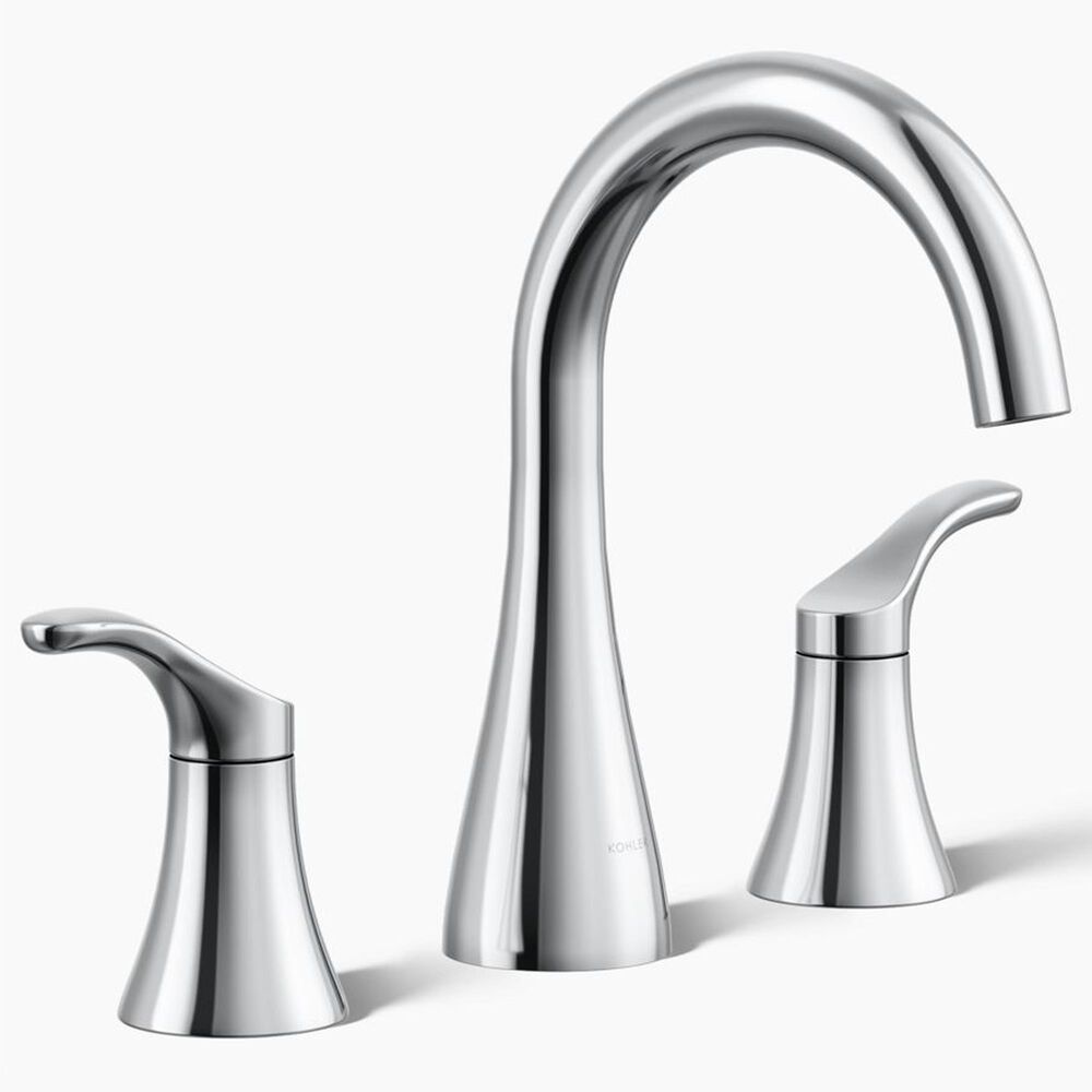Kohler Simplice Widespread Bathroom Sink Faucet in Polished Chrome, , large