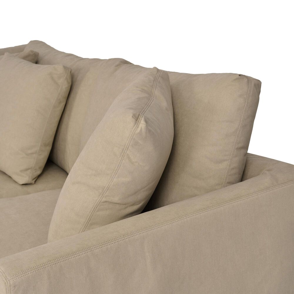 Blue River Ciara 3-Piece Stationary Sectional Sofa in Sahara Brown, , large