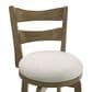 Armen Living Blair 26" Swivel Counter Height Stool in Putty Brown, , large