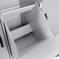 HOMLUX 51" Kitchen Island with Trash Can Storage Cabinet in Grey, , large