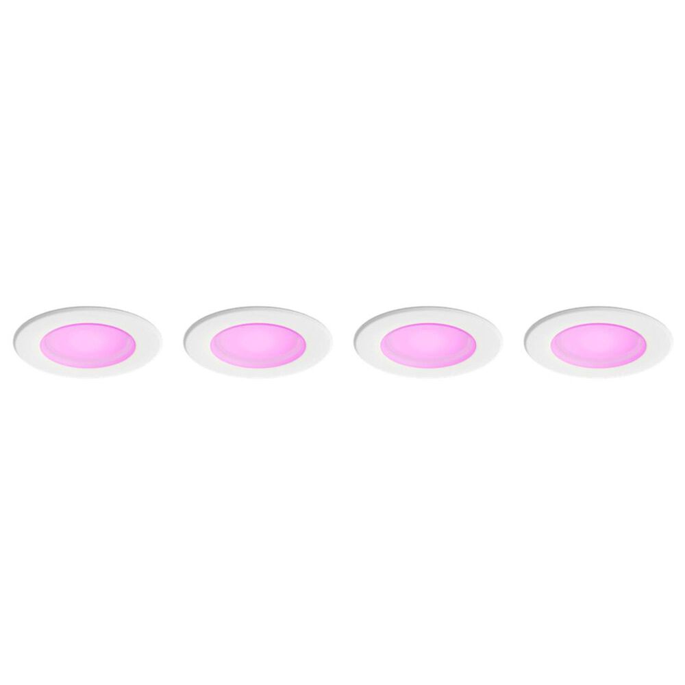 Philips Hue 5/6&quot; Ambiance Recessed Downlight in White &#40;Set of 4&#41;, , large