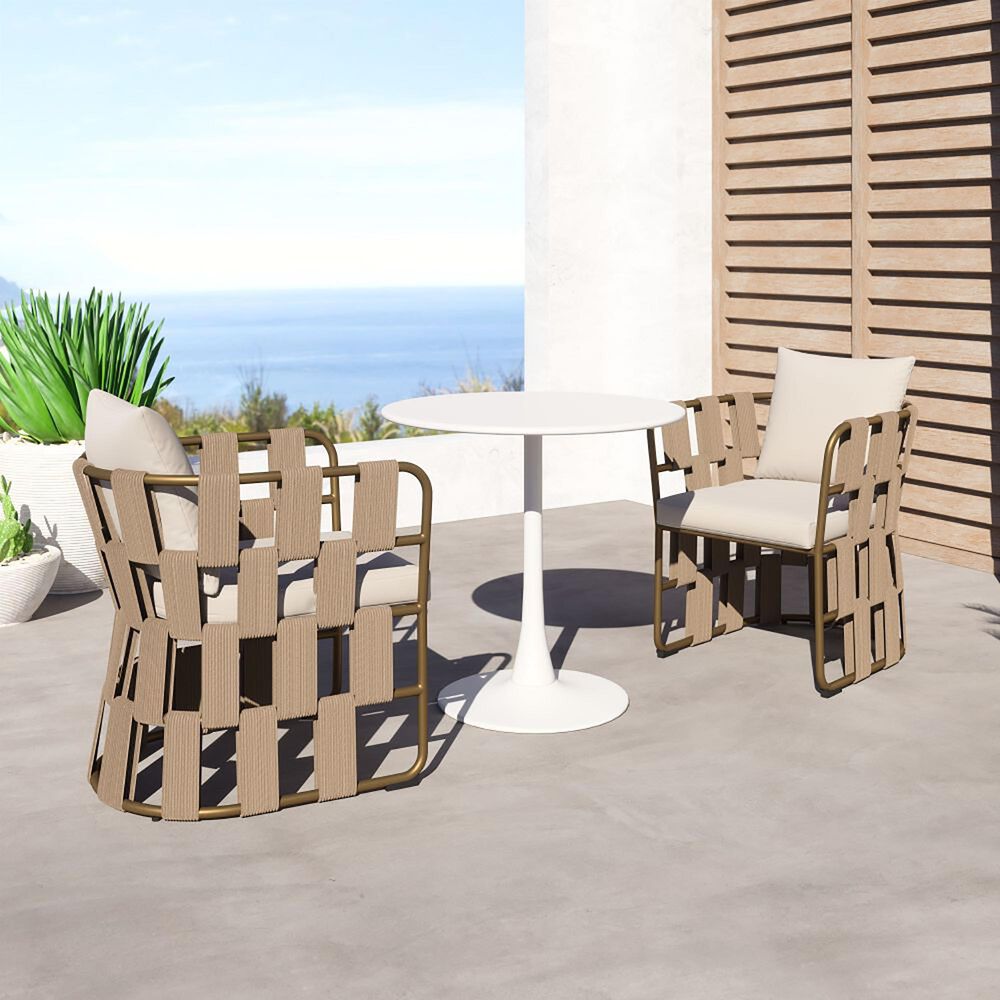 Zuo Modern Quadrat Dining Chair in White, , large
