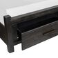 Nicolette Home Plum Creek King Panel Storage Bed in Ravenwood Black, , large