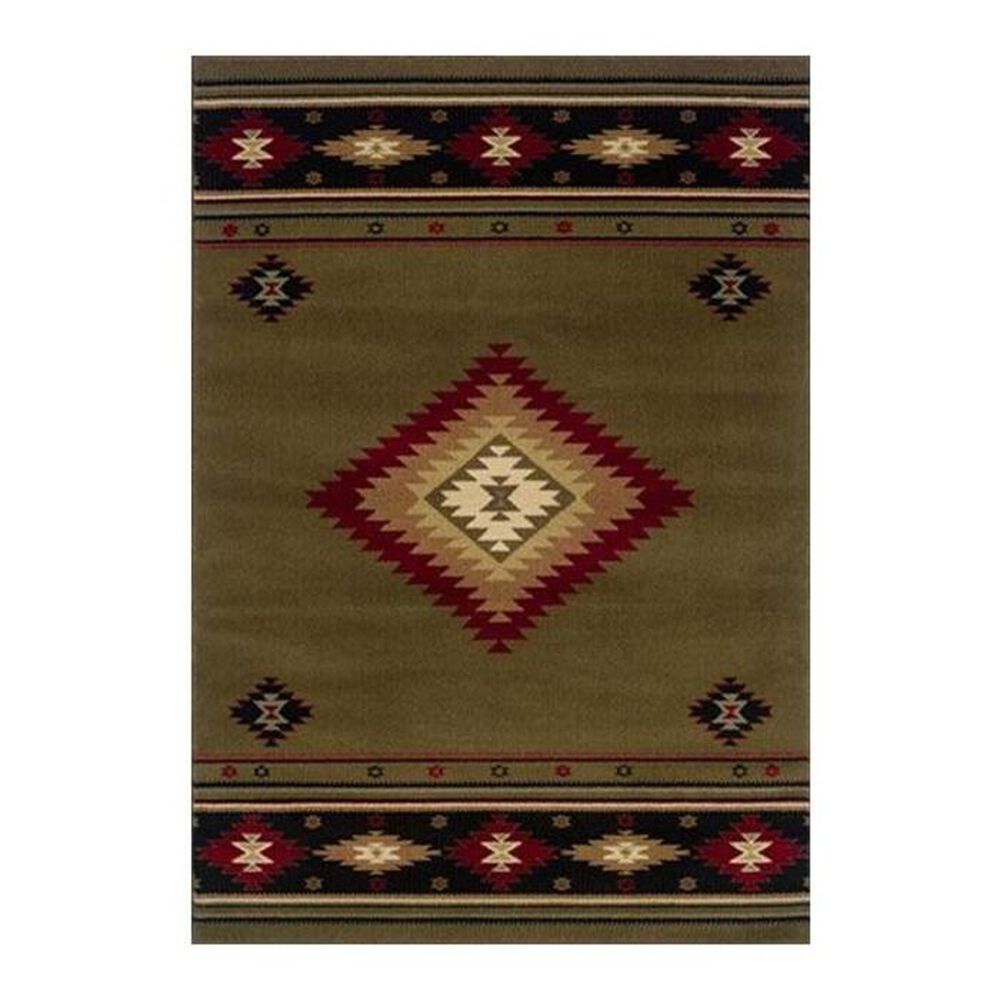 Oriental Weavers Hudson 87J 10" x 13" Green Area Rug, , large
