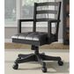 Ashley Wildenauer Swivel Desk Chair in Warm Satin Black, , large