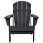Hearth and Haven 3-Piece Outdoor Folding Adirondack Chair Set with Side Table in Black, , large