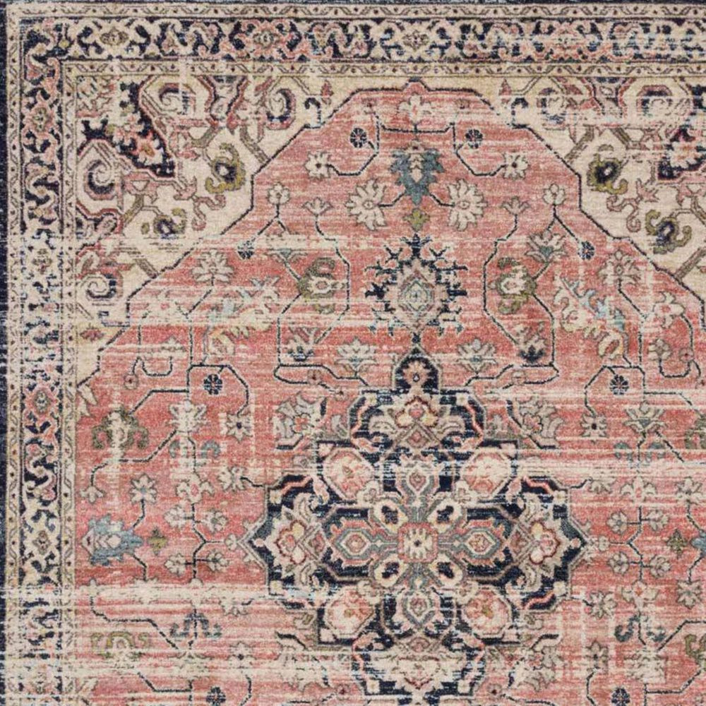 Magnolia Home Graham GRA-06 5"5" x 7"6" Coral and Navy Area Rug, , large