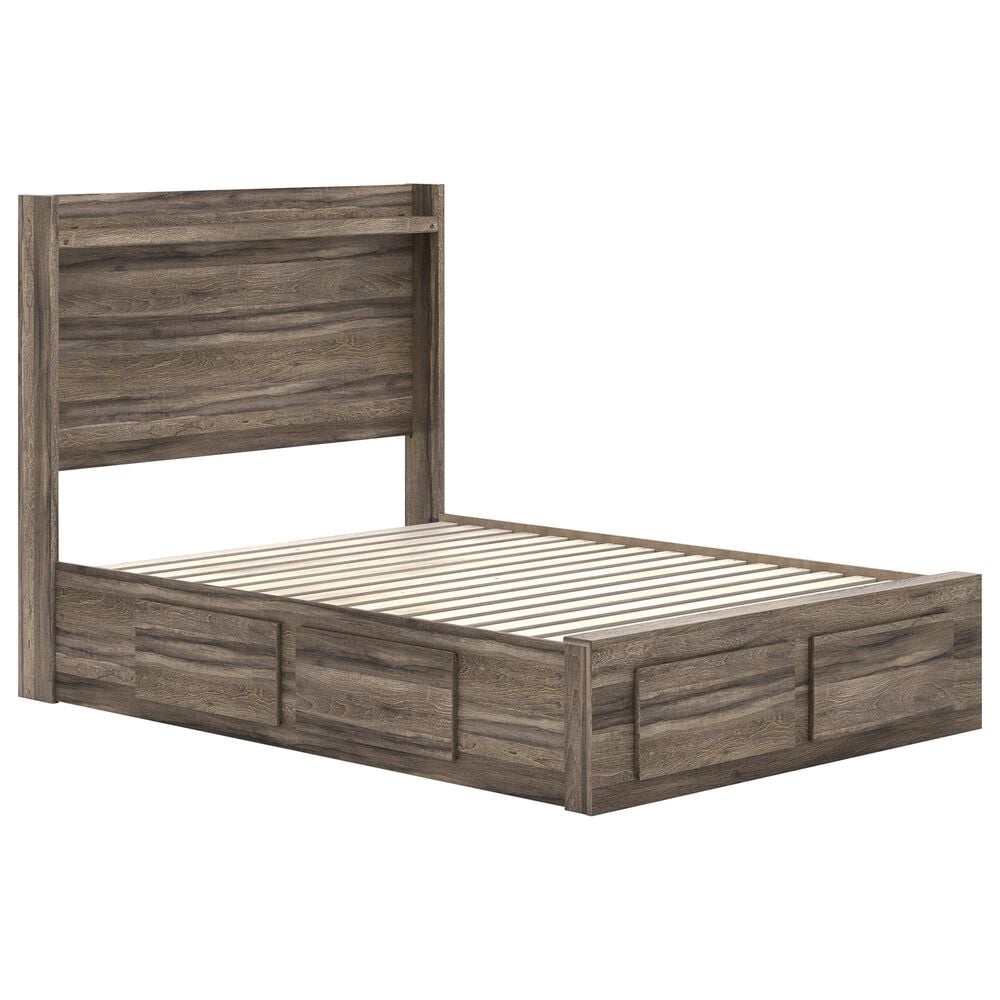 Ashley Elbrim Full Storage Bed in Weathered Brown, , large
