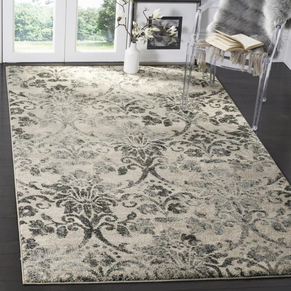 Safavieh Retro RET2184-1180 4&#39; x 6&#39; Cream and Grey Area Rug, , large