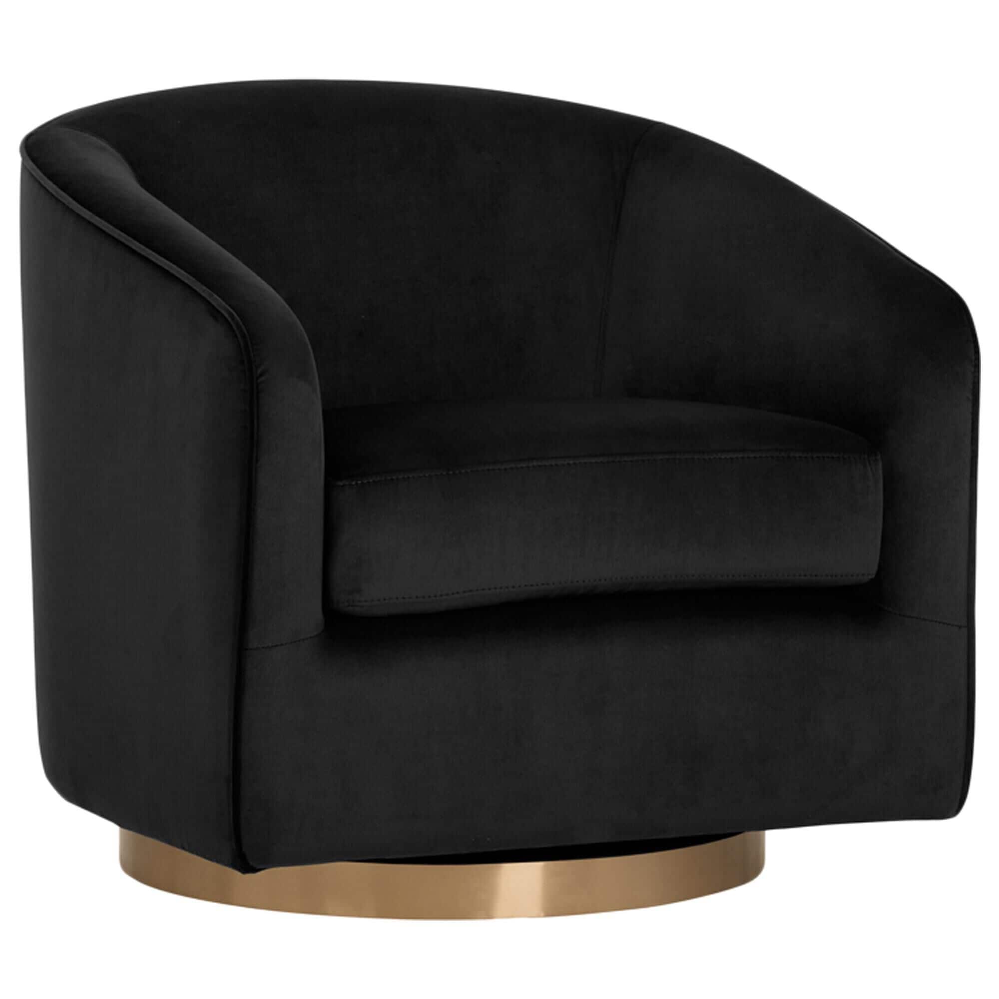 Small velvet swivel shop chair