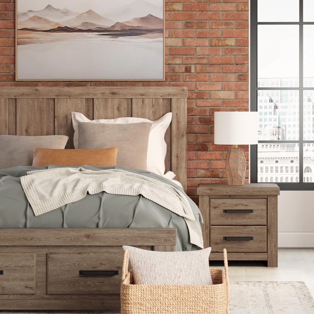 Ashley QUEEN PANEL STORAGE BED (FB STORAGE), , large