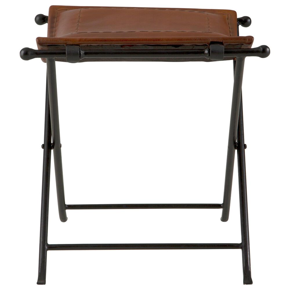 Martin Svensson Home Silla Bench with Cinnamon Brown Cushion in Black, , large