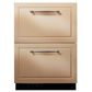 Monogram 5 Cu. Ft. Double-Drawer Refrigerator Module with Electronic Controls - Panels Sold Separately, , large