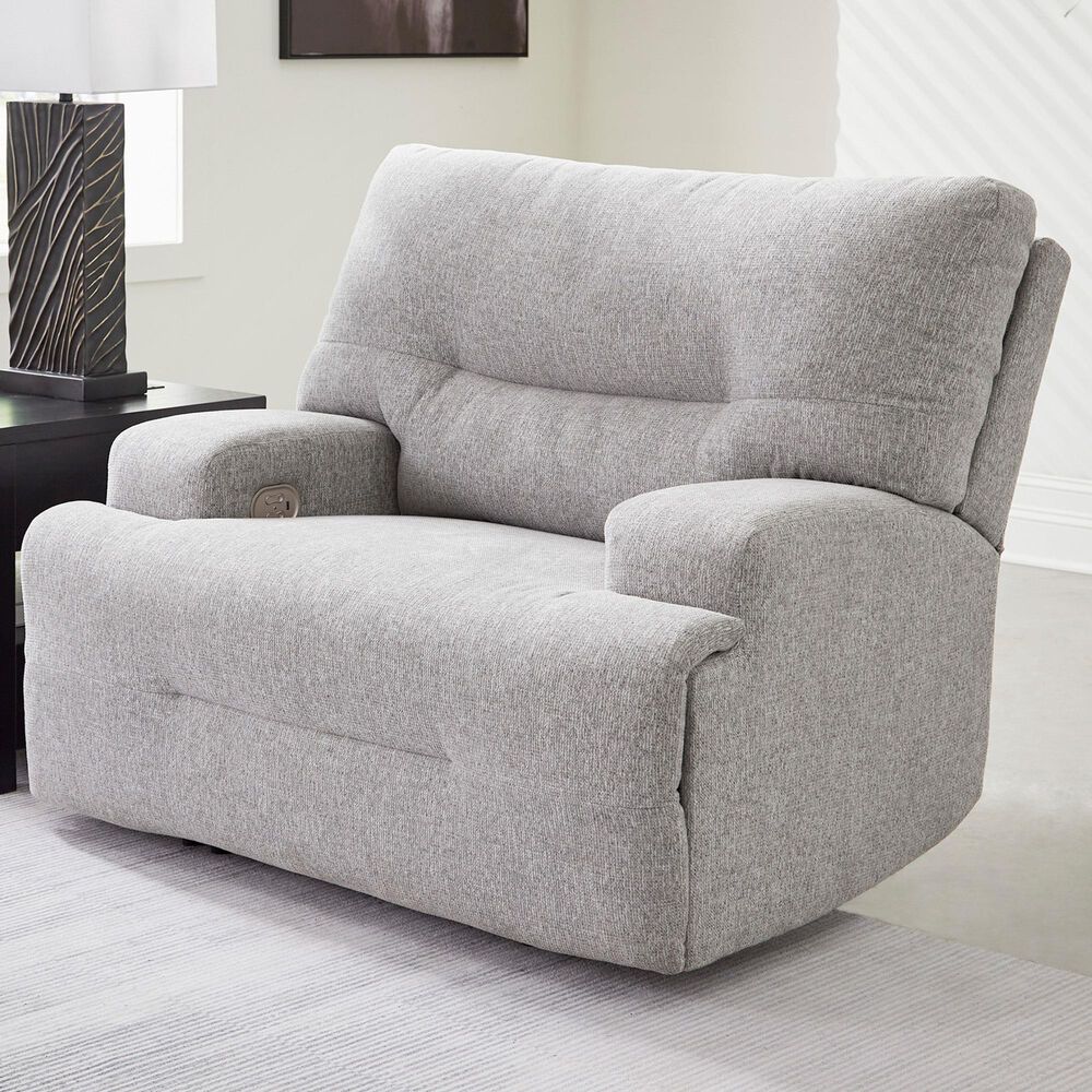 Ashley Acklen Place Power Recliner in Pewter, , large