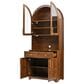 HOMLUX 75" Arched Kitchen Pantry Cabinet with LED Light in Walnut, , large