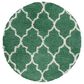 Safavieh Venus Shag 6"7" Round Green and Ivory Area Rug, , large