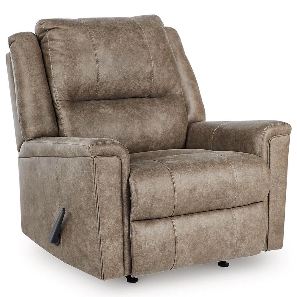 Ashley Lixtowel Manual Rocker Recliner in Fog, , large