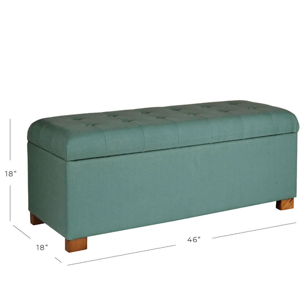 Kinfine Storage Bench in Teal, , large