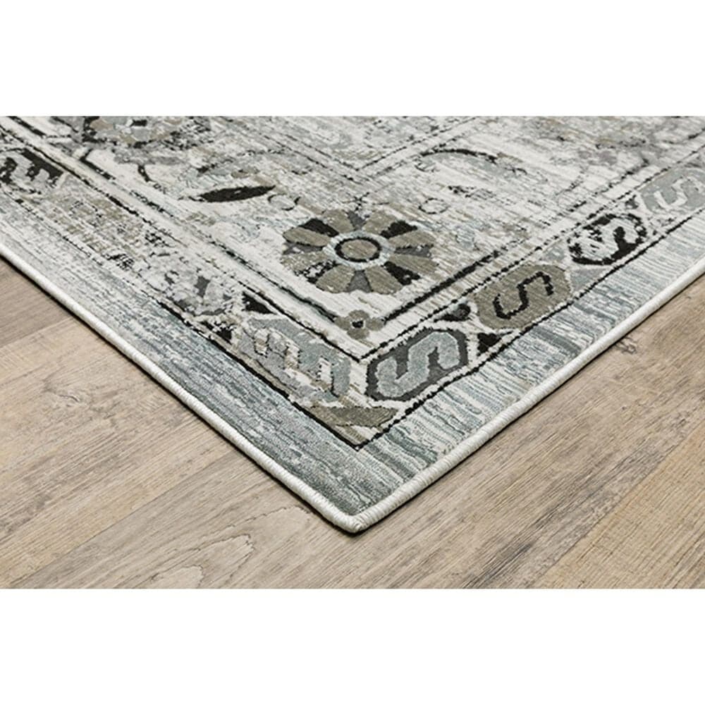 Oriental Weavers Gemini Medallion 7&#39;10&quot; x 10&#39;10&quot; Grey Area Rug, , large