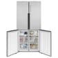 Haier 16.4 Cu. Ft. Counter Depth Quad Door Refrigerator in Stainless Steel, , large