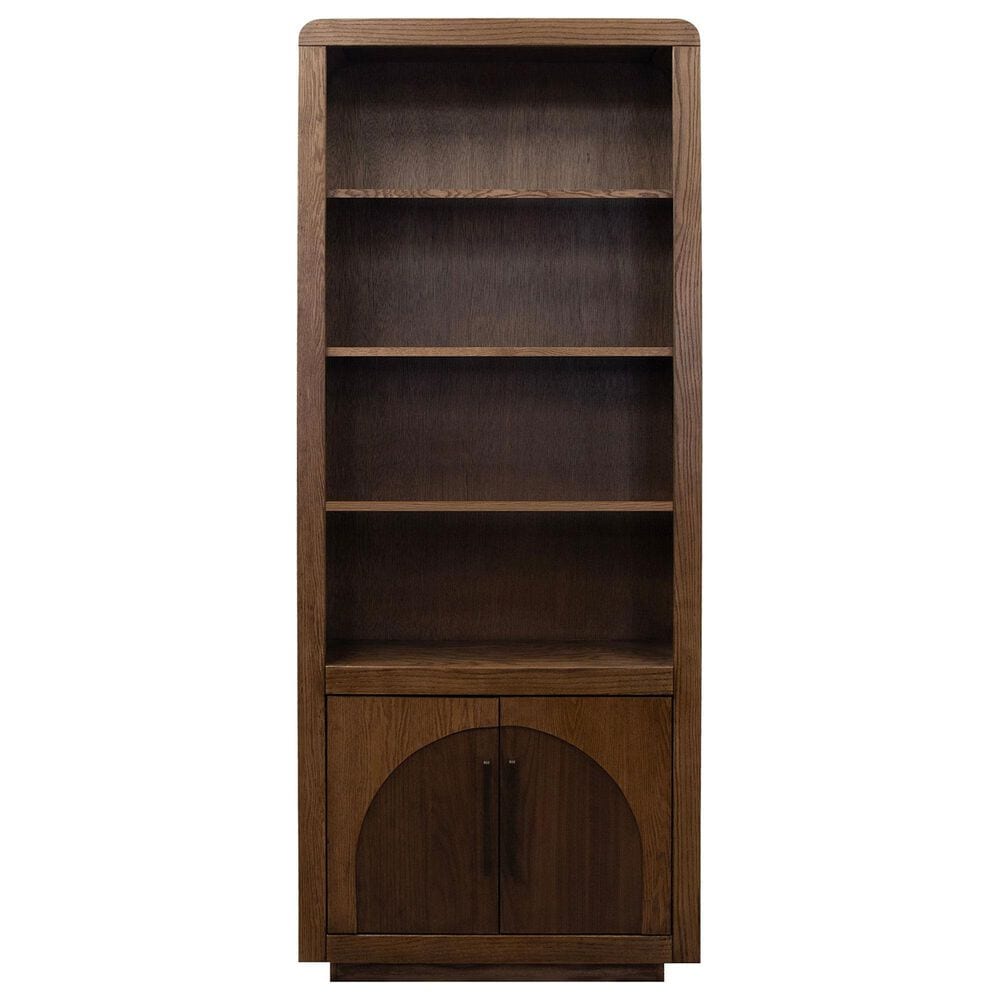 Legends Home Eclipse 78&quot; Bookcase in Bourbon and Walnut, , large