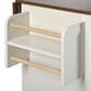 HOMLUX 56" Kitchen Island with Drop Leaf in White, , large