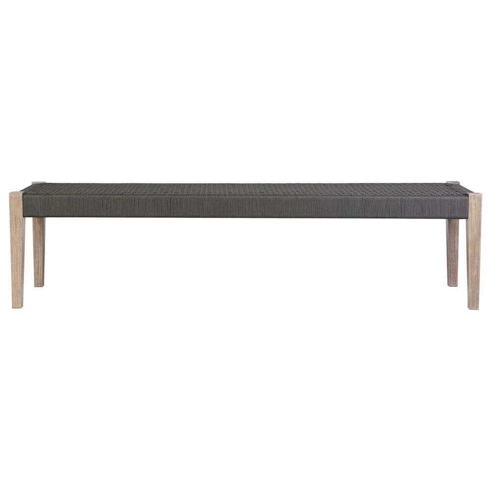 Armen Living Rhett Patio Bench in Charcoal, , large