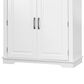 HOMLUX HOMLUX 71" Tall Kitchen Pantry Cabinet with 3 Pull Out Cabinet Organizers, Farmhouse Embossed Texture Storage Cabinet with 6 Door Shelves, 2 Drawers, Freestanding Cupboard for Kitchen, Dining Room White, , large