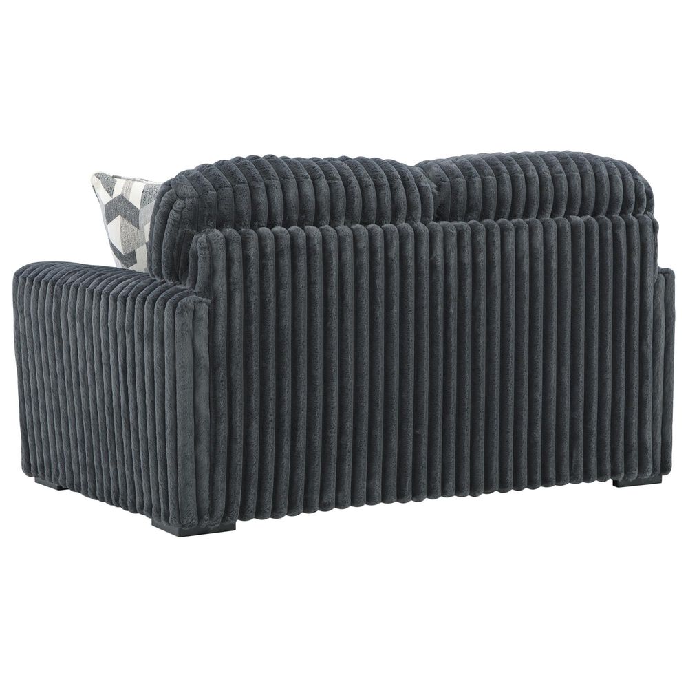 Ashley Midnight-Madness Stationary Loveseat in Gunmetal, , large