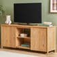 Walker Edison Flynn Scandinavian 58" TV Stand in English Oak, , large